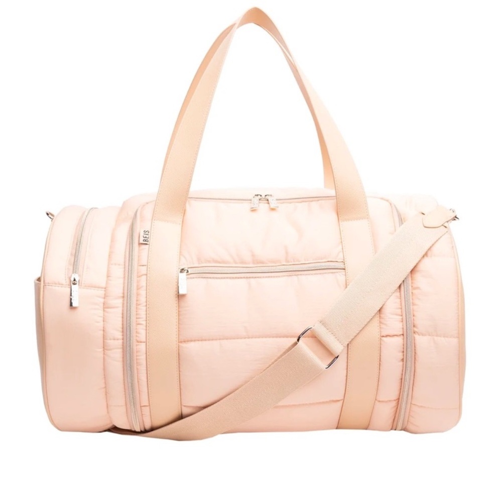 BEIS Puffer Duffel Bag NWT - Beige
